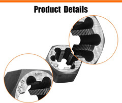 NPT Pipe Die Set 6 Piece Die Set Carbon Steel 1/8&Prime;-27 1/4&Prime;-18 3/8&Prime;-18 1/2&Prime;-14