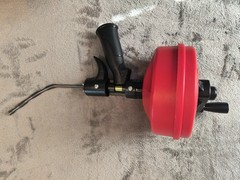 Drain Snake Handle Spin Type Auto Feed Into Pipe for 3/4&Prime; &ndash; 1-1/2&Prime; up to 25&prime;