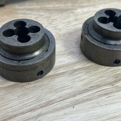 Greenfield Little Giant Die Set Lot Inserts Greenfield 7/16&rdquo; NF20 3/8&rdquo; NF24 1/2&rdquo;