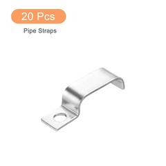 20Pcs Pipe Strap, 304 Stainless Steel Pipe Support Strap Fit for 15/16in(24mm)