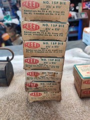 Vintage REED Mfg. Co. Pipe Threader Set with Dies (LARGE LOT)