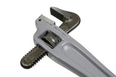 18&Prime; Large Offset Aluminum Pipe Wrench 18 inch Long Handle Plumbers Tool
