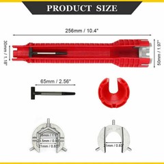 Faucet Sink Installer Multi Tool Pipe Wrench Plumbing for Kitchen Bathroo New