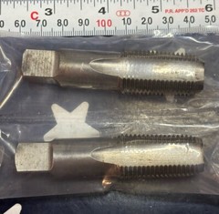 Two ALFA 1/2-14 NPT HSS Pipe Tap 1/2&rdquo; &ndash; 14 TWO TAPS