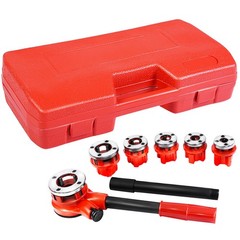 IRONMAX New Ratchet Ratcheting Pipe Threader Kit Set w/ 6 Dies and Storage Case