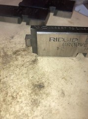 Set of Good Used Ridgid D-1144 D-1064 1&Prime;-2&Prime; Grooving Dies Groover Beveler