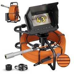 Sewer Pipe Inspection Camera 30M Drain Sewer Pipeline Endoscope 4.3&Prime; Monitor