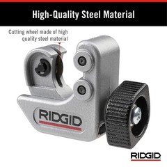 Close Quarters Tubing Cutter 1/4&Prime; to 1-1/8&Prime; Pipe Cutter, Compact Silver Tool