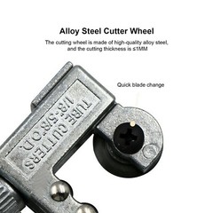 Mini Pipe Tubing Cutter 1/8&Prime; to 5/8&Prime; OD Copper Brass Aluminum Cutting HVAC Plumb