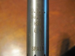 Lot of 3 &ndash; DTC Machine (Spain) #10 HSS Spiral Flute Taper Pin Reamer &ndash; Old Stock