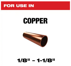 Milwaukee 1/8 in &ndash; 1 1/8 in. Mini Copper Tubing Cutter | Pack of 1 | 48-22-4251