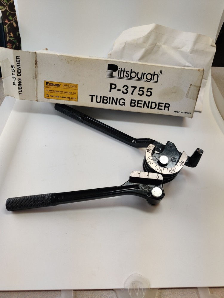 Vintage Pittsburgh Tool Tube Bender Lever Type For 3 Sizes 1/4, 5/16 & 3/8&Prime; New