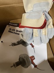 Ridgid K-45AF AutoFeed Drain Cleaner Machine, 5/16 x 25&prime; Cable w/ Drum 35473