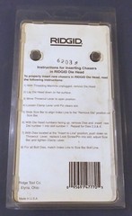NEW &ndash; RIGID 47770 UNIVERSAL DIE HEAD CHASERS 1&Prime; &ndash; 2&Prime; NTP HIGH SPEED RIGHT HAND