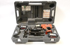 RIDGID RP 210 PRO PRESS FRAME SET w/ JAWS/BATTERIES/EXTRAS