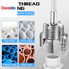 3 Pcs Pipe Thread Cutting Tool, Integrated Internal & External Pipe Threading To