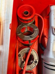 RIDGID 700 T2 PIPE THREADER w/ Heads and Dies Set Pump Gun and Stand BUNDLE