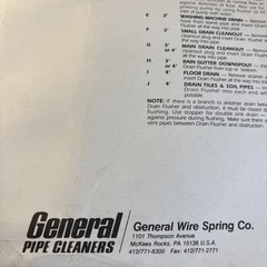 General Wire 3DF 3&Prime; Drain Flusher