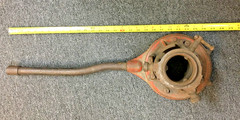 RIDGID NO.65-R, THREADS 1&Prime; TO 2&Prime; PIPE, 17&Prime; HANDLE, USA, VINTAGE
