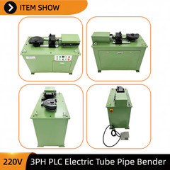 Foot Control Electric Square/Round Tube Bender 220V 3PH 1mm-5mm Pipe Thickness
