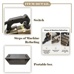 110V PC-32 Hand-Held Aviation Aluminum Steel Bar Cutting Machine 0.16&Prime;-1.26&Prime;