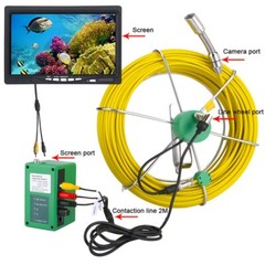 7&Prime; LCD 30M Pipe Inspection 1000 TVL Video Camera LED Waterproof Drain Pipe Sewer