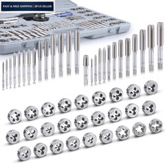 60-Pc Master Tap and Die Set &ndash; Include SAE Inch Size #4 to 1/2&rdquo; Metric&hellip;