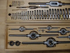 HUGE BICO West Germany 51 Pc. Metric Tap & Die Set W/Wood Case,EXCEPTIONAL.L@@K!