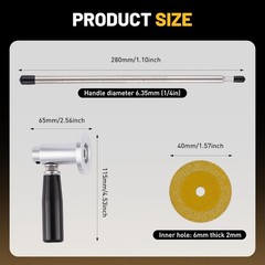 Internal Pipe Cutter, Pipe Cutter Tool with Diamond Grits Cutting Wheel Pipe &hellip;