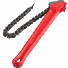 Heavy Duty Chain Wrench, 36 Inch Pipe Tool, 4.5 to 7.5 Inch Capacity