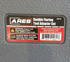 ARES Double Flaring Tool Adapter Set 18019 45&deg; 1/4 5/16 3/8 1/2 in