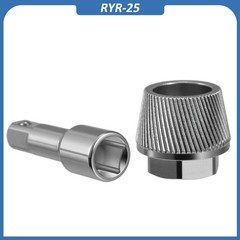 Silver Chrome 1.5&rdquo; Tub Drain Extractor with 1/2&rdquo; Socket Bathtub Remover