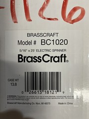 BRAND NEW Brass Craft Music Auger Handheld Drain Cleaning Machine Model #BC1020