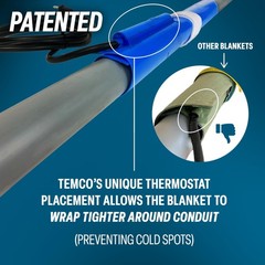 TEMCo TH4002 PVC Conduit Heat Blanket Bender 2-3&Prime;