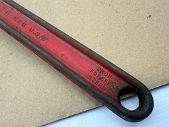 Vintage Proto 824 Large 24&rdquo; Pipe Wrench Heavy Duty Made in USA Good Shape