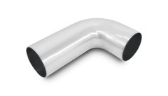 Vibrant Performance 3.5in Tubing 90 Degree Bend Aluminum Brushed