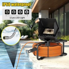 20M Sewer Pipe Inspection Camera, 23mm Drain Sewer Pipeline Industrial Endoscope