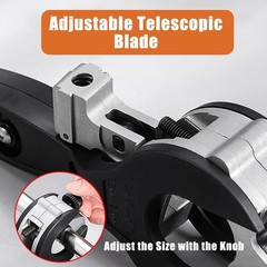 Ratchet Pipe Cutter, 2-in-1 Ratcheting Pipe Cutter Tool for Tight Spaces