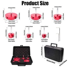 04529 for PPRK6 Plastic Pipe Fitting Reamer 6 Piece Kit for 1/2&Prime; Drills