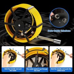 ESANHAO Sewer Camera 9&rdquo; Screen Endoscope Video Pipe Inspection Camera 25m