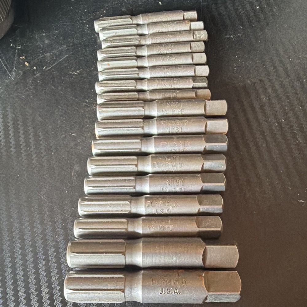 RIDGID No. 80 & No. 81 Pipe Reamer/Cleaner Bit Set, MPN No.80 No.81
