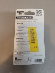 SUPERIOR TOOL 05255 Tub Drain Tool Remover 1-1/2 Inch Steel Extractor old drains
