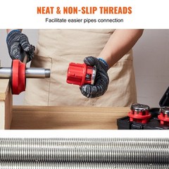 1/4&Prime;-1-1/4&Prime; NPT 6PCS ratcheting pipe threader dies kit with storage case