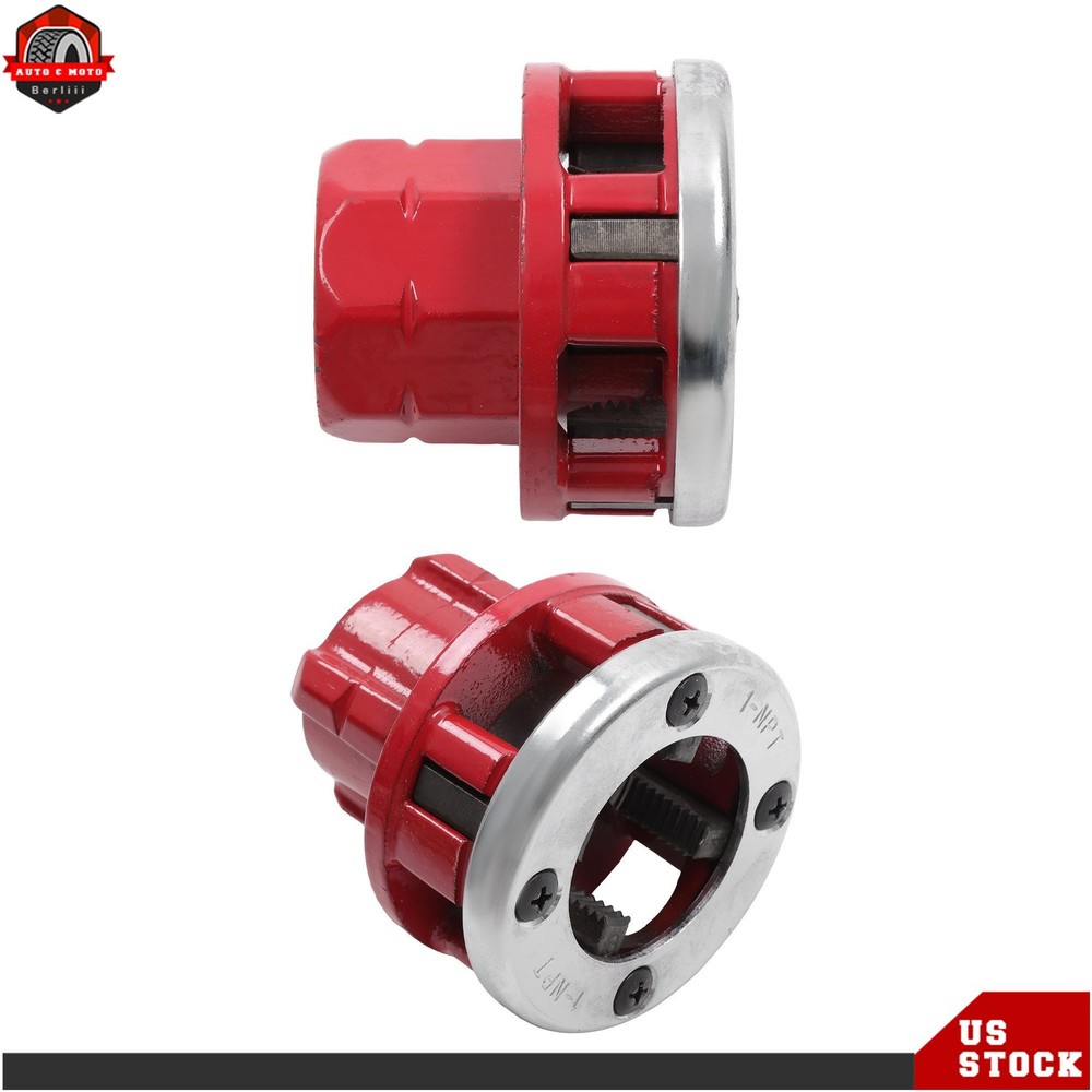 Threading/Pipe & Bolt Die Head Manual Complete w/Dies, 1-1/4&Prime; &1&Prime; NPT 12-R RH