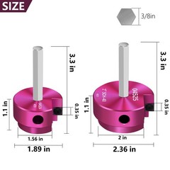 PVC Pipe Fitting Reamer 1.5&Prime; & 2&Prime; &ndash; Socket Saver Tool for Plumbing, Fits 1/2&Prime; Dr