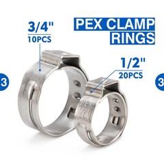 iCrimp PEX Clamp Tool Kit for 3/8-in, 1/2-in, 3/4-in, Cinch
