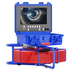 Sewer Camera 160ft Pipe Inspection Camera 512hz Self-leveling w/ Meter Counter