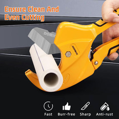 PVC Pipe Cutter, Cuts up to 2-1/2&Prime;, Professional Cutting PEX, PVC, and PPR Pipe,