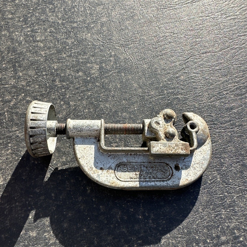 Vintage General Tools No. 120 Tubing & Conduit Pipe Cutter MADE IN USA.