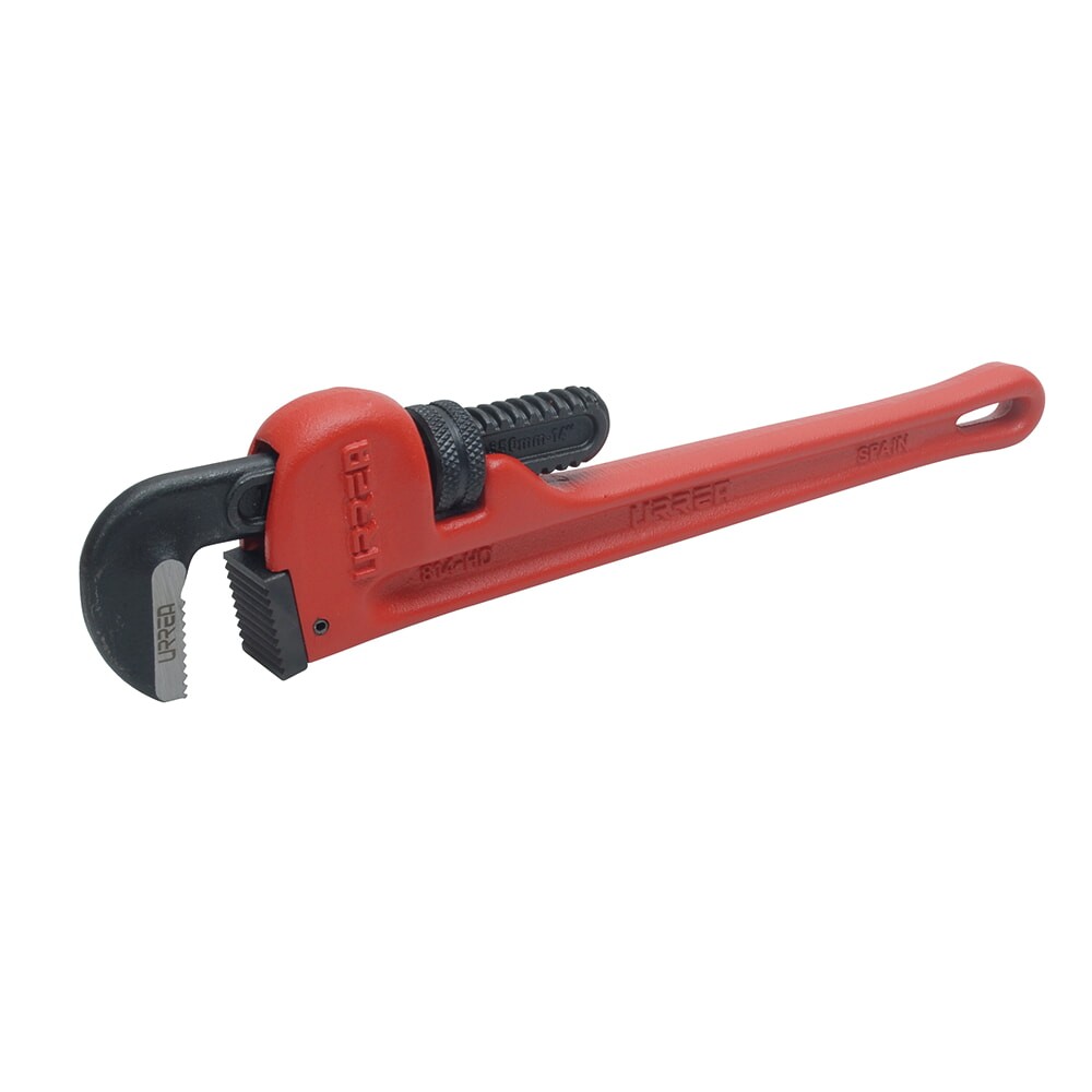 URREA 808HD Iron Pipe Wrench Length 8&Prime; and Max Pipe Capacity 1&Prime; Super Duty